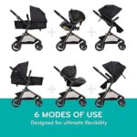 Evenflo Pivot Modular Travel System with LiteMax Infant Car Seat with Anti-Rebound Bar (Casual Gray)