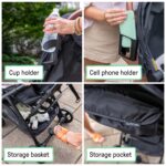 Ingenuity 3Dquickclose CS+ Compact Fold Stroller – Lightweight Stroller with Oversized Canopy, Extra-Large Storage and Compact Fold