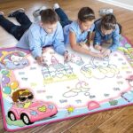 Water Doodle Mat - Kids Painting Writing Color Doodle Drawing Mat Toy Bring Magic Pens Educational Toys for Age 2 3 4 5 6 7 Year Old Girls Boys Age Toddler Gift